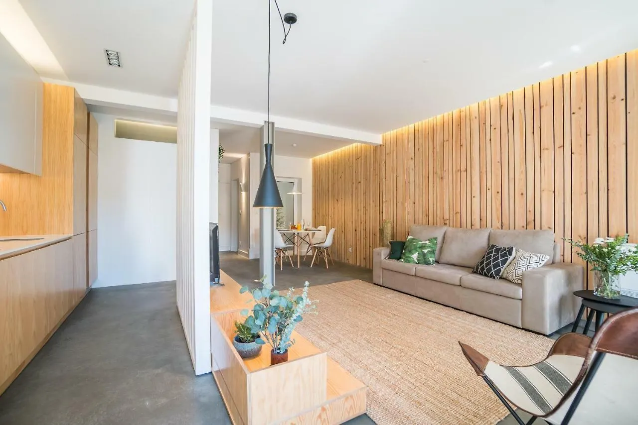 Wood Wall & Garden Apartment Lisbon Portugal