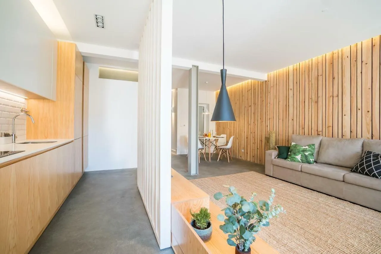 Wood Wall & Garden Apartment Lisbon Portugal